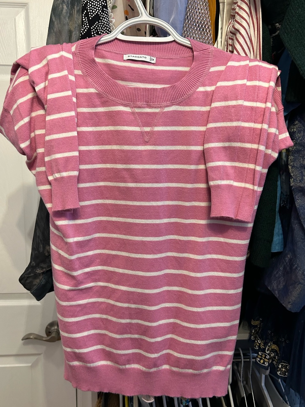 Staccato Stripped Lightweight Viscose Sweater